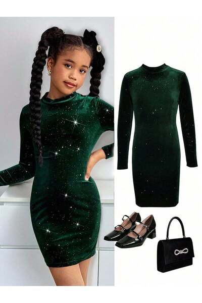 Sheya Rochie, verde - 12 ani