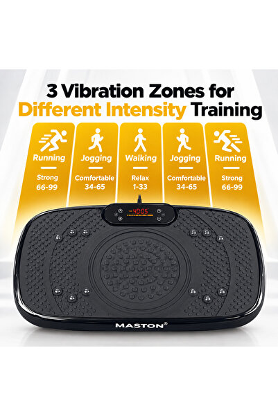 MASTON Vibration Plates, Vibration Fitness Exercise Machine for Home Use, 5 P...
