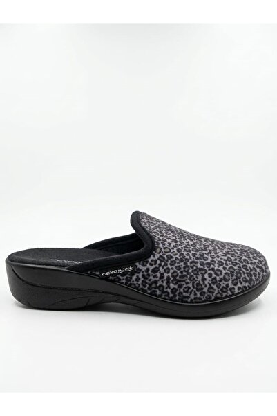 Ceyo Women's Leopard Patterned Fabric Comfortable House Slippers
