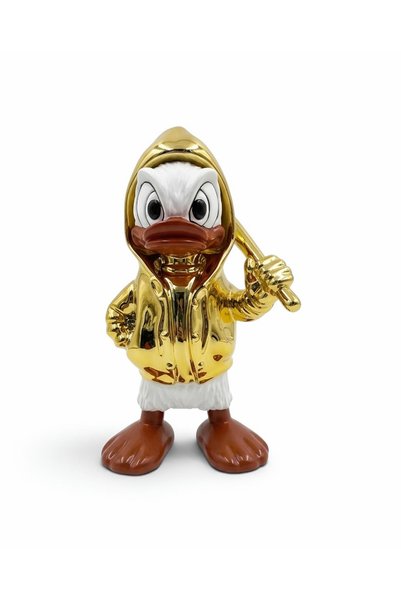 Greenmall Ducky Duck Dekoratif Ördek Biblo (Büyük) – Altın 57 cm