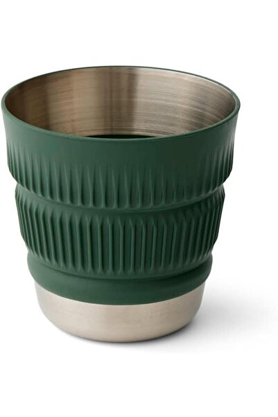Sea to Summit S2S Detour Stainless Steel Collapsible Mug Laurel Wreath Green