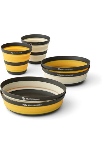 Sea to Summit S2S Frontier UL Collapsible Dinnerware Set [6 Piece] 2 L Bowls,...