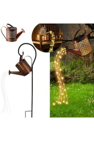 FARA Lampa solara- stropitoare din fier forjat cu lumina calda