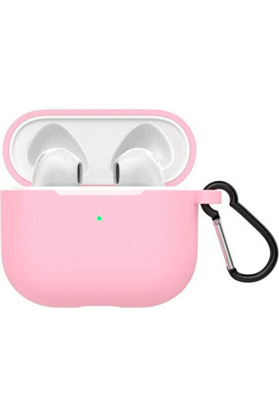 OEM Θήκη σιλικόνης με μπρελόκ ροζ για Apple AirPods 3