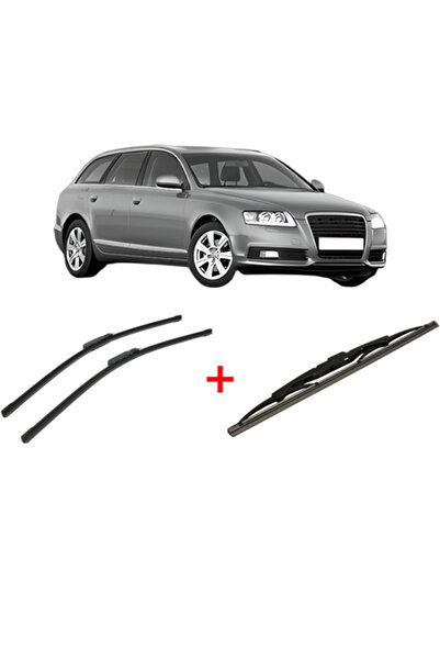 Bosch Σετ 3 υαλοκαθαριστήρων AUDI A6 C6 Avant (4F5) 2004 - 2011, για παρμπρίζ...