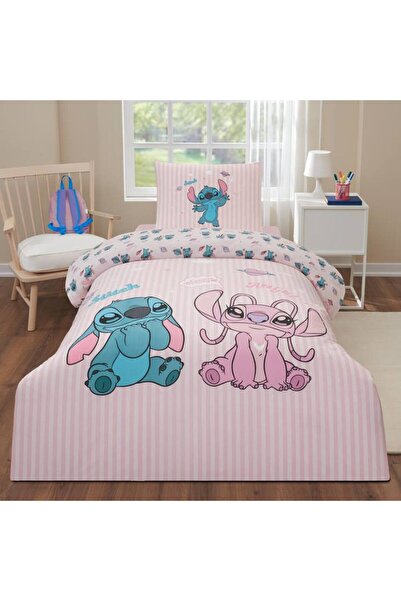 Özdilek Disney Duvet Cover Set Ranforce Single Pembee Stıtch Galaxy