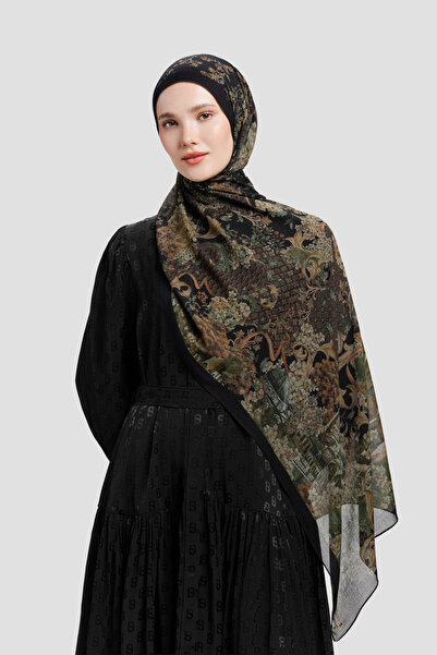 Buttonscarves Istanbul Viskon Şal - Kara biber