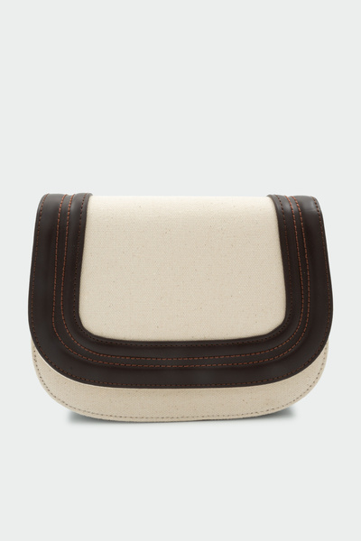 LAMİNTA You Keten Crossbody Bag - Aci Kahve