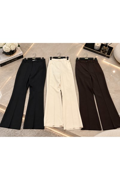 Royteks Fashion Women's Spanish Leg Fabric Trousers