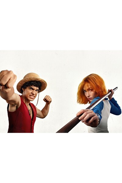 OEM Αφίσα Νάμι και Μάνκι Ντι Λούφι από το One Piece στο Netflix, 61x90 εκ., p...