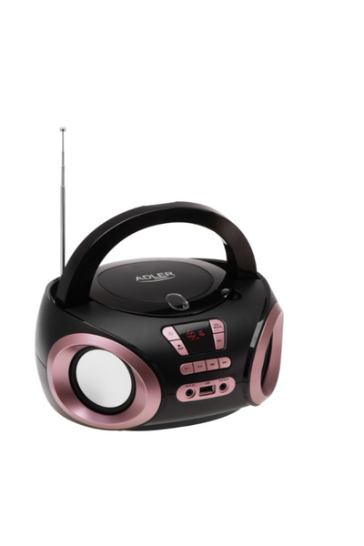 adler Radio CD-MP3 Boombox USB FM |   Mufă AUX pentru căști Negru