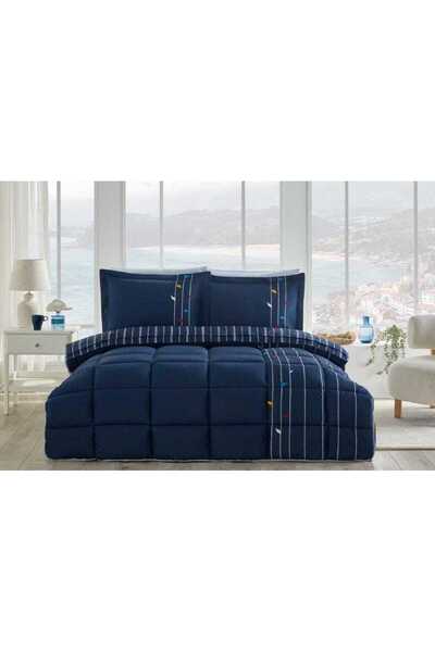 Özdilek Sleeping Set Ranforce Single Person Navy Blue Fore Shore