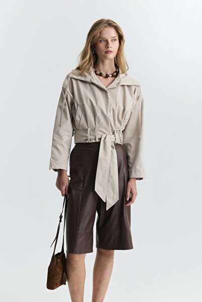 Antioch Belted short trench coat
