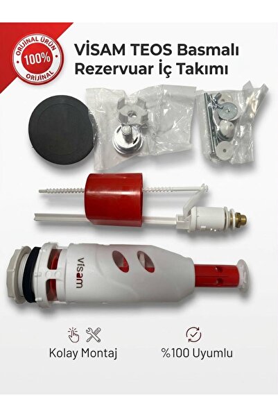 Teos Basmalı Klozet Rezervuar İç Takım