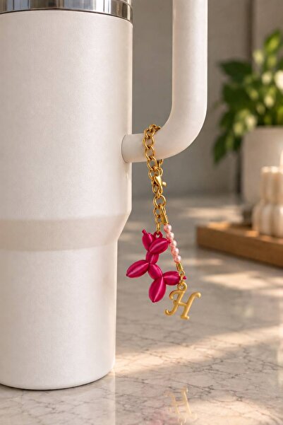 Store Quencher Uyumlu Kişiye Özel Termos Charm Süsü Balon Köpek Figürlü Pipet...