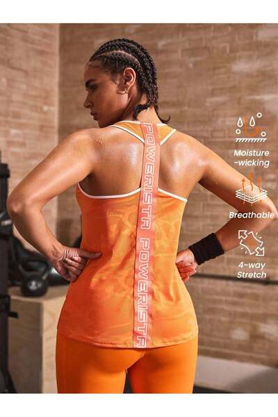 Sheya Tank top, orange - S