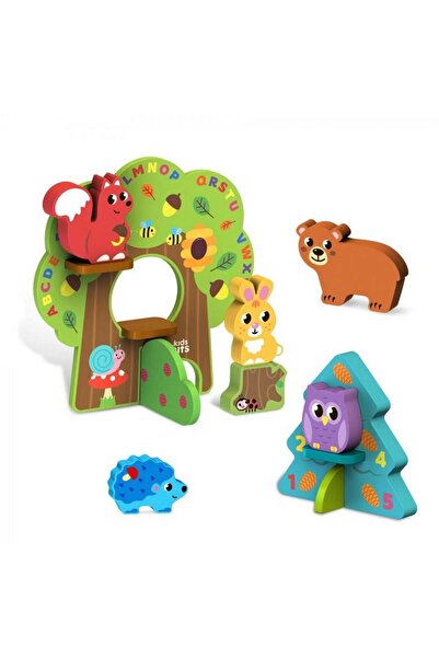 Kids Hits Set Animale in padure, jucarii din lemn