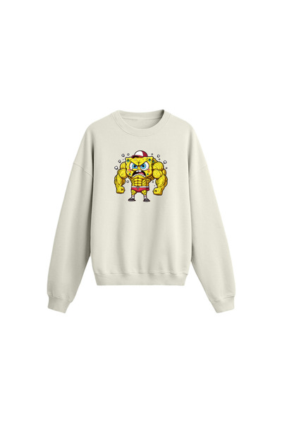 genosha Hanorac supradimensionat cu imprimeu Sponge Bob Gym
