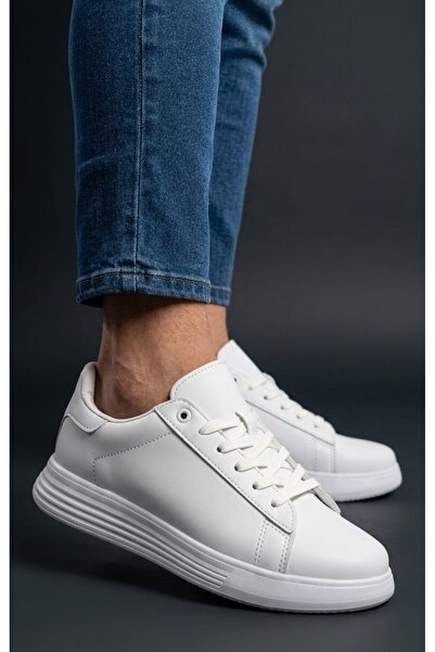 Gönbeler Men's White Sneaker Thick Sole Shoes Daily Sports Comfortable Casual...