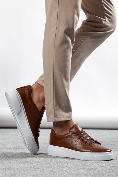 depderi Genuine Soft Leather, Full Orthopedic Real Men's Genuine Leather Shoes