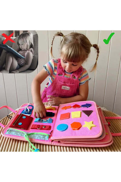 KRUZZEL Carte senzorială educativă - Jucărie Montessori