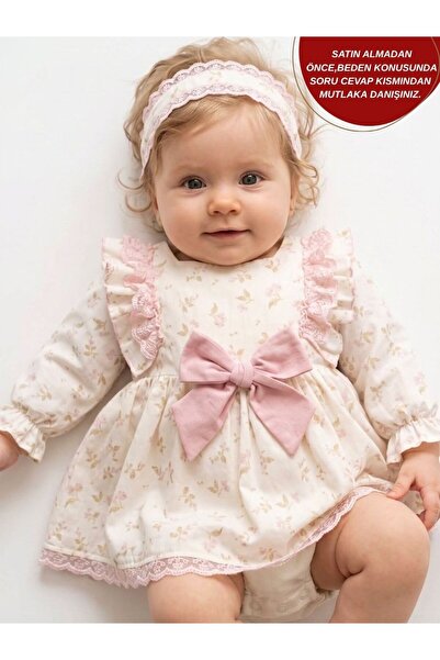 aysskids Floral print bandana romper for baby girls - perfect for holidays an...