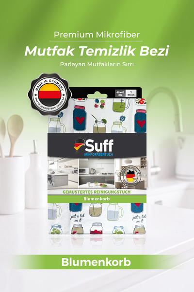 Suff Blumenkorb Microfiber Decorative Cup and Dish Drying Cloth 40X40 cm Colo...