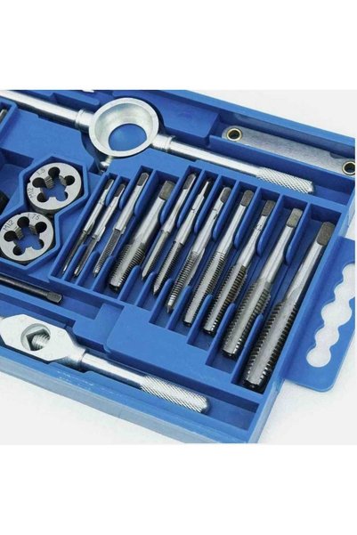Hırdavat 40 Piece Tap and Die Set Metric Set between M3-M12, 40 Pieces in a Box
