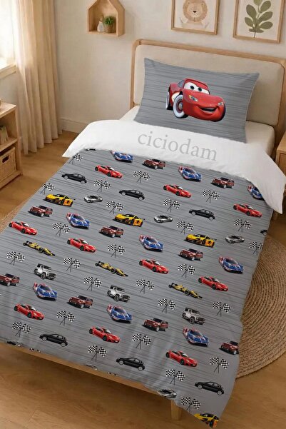 CİCİ ODAM Şimşek Mcqueen Arabalar Nevresim Takımı 4010