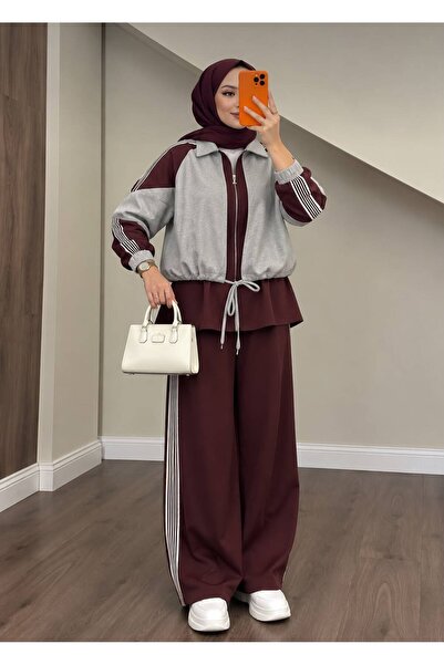 Rose Design Boutique SVD ŞERİT DETAYLI RAHAT ALT ÜST TAKIM