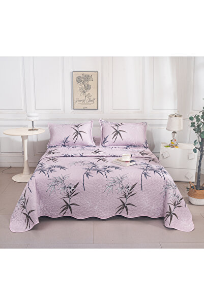 CHIRASO Reversible Quilted Bedspread Set, 3 Pcs, 220x240 cm, 2 Pillowcases 52...