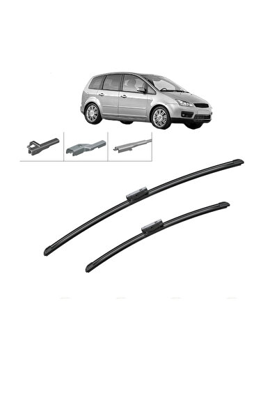 Bosch Set of 2 Wipers FORD FOCUS C-MAX (DM2) 2003-2007, for windshield, Aerot...