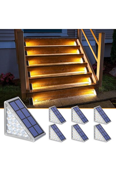 OEM NIORSUN solar step lights, set of 6, warm white 3000K, IP67, auto on/off,...
