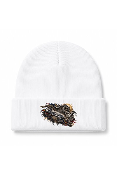 Rabona Fashion Romania Carpathian Wolf Heritage Graphic Beanie