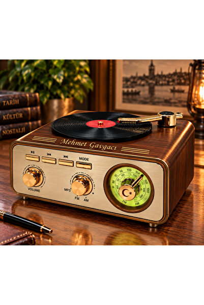 Tuba Kendin Tasarla Nostaljik Radyo Kişiye Özel Tasarım Gramafon