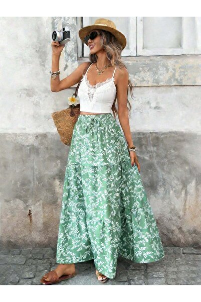 Sheya Fustă maxi, verde - M