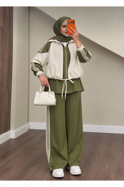 Rose Design Boutique SVD ŞERİT DETAYLI RAHAT ALT ÜST TAKIM