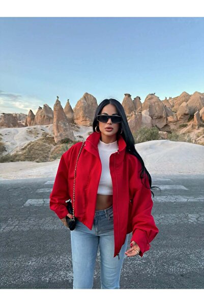 OZD Active Dik Yaka Bengalin Fermuarlı Ceket
