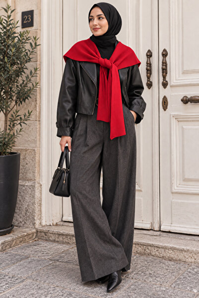 Zeneva Collection Kare Triko Omuz Atkısı 2828