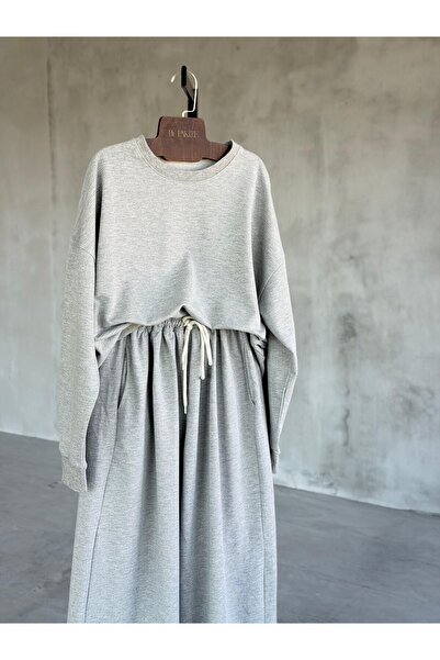 By Pakize Oversize Sweatshirt Palazzo Pantolon Takım