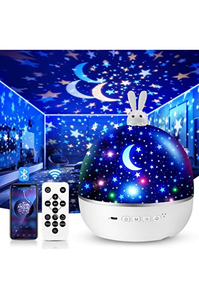 ONEFIRE One Fire Детски проектор за звездно небе, 15 филма, Bluetooth, LED, Д...