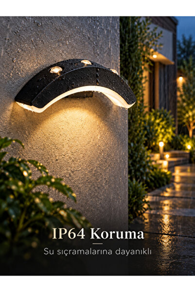 ECONA LED Duvar Apliği Dış Mekan 24W 3000K Gün Işığı