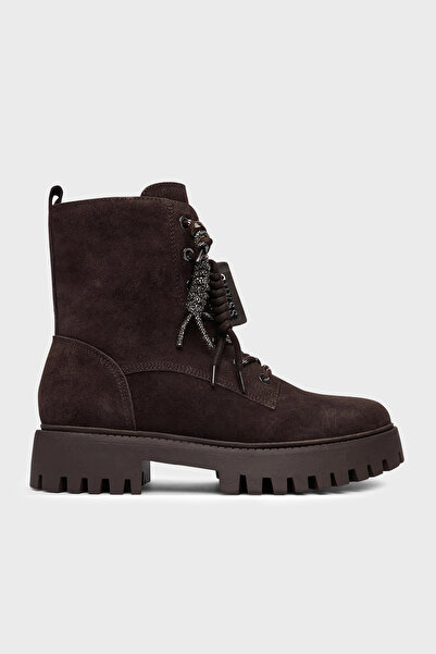 Guess Fizzle Süet Deri Bot FLFFIZSUE10 Kadın BOT FLFFIZ SUE10 BROWN
