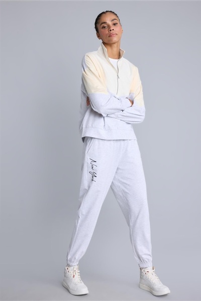 DeFacto Nba New York Knicks Jogger Fit Double Pocket Printed Detailed Sweatsh...