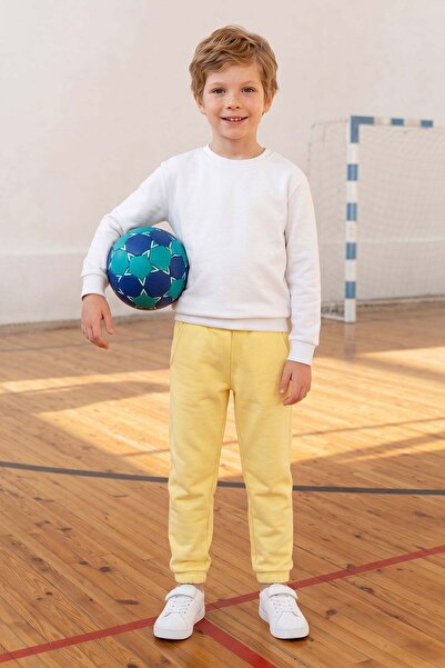 Fulla Moda 3 Threaded Elastic Waist Jogger Unisex Kids Sweatpants