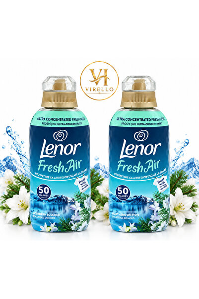 lenor Σετ 2 τεμαχίων Μαλακτικά Ρούχων Fresh Air Northern Solstice, 700 ml, 50...