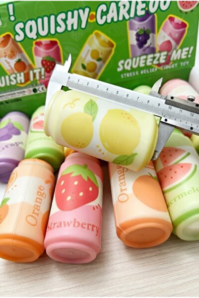 vattara Fruit Squısh Meyve Suyu Sukuşi Yeni Seri Squısh Stres Oyuncağı 1 Adet Karışık olarak gönderilecektir