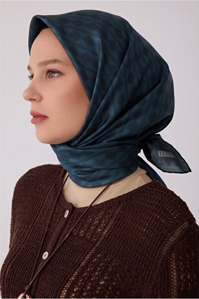 Belli Γεωμετρικό Σχέδιο 100% Μεταξωτό Φουλάρι Twill BE25-86