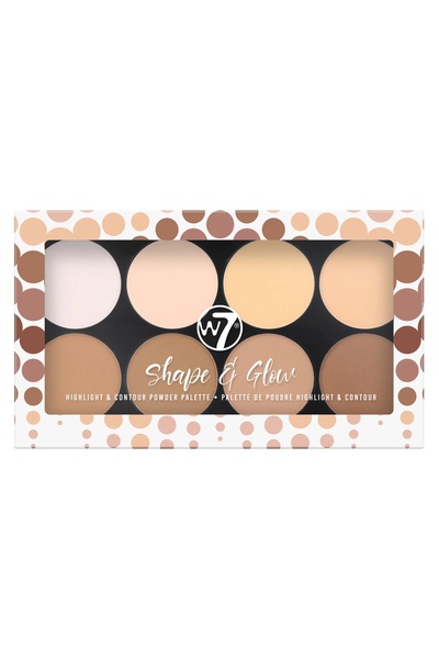 w7 SHAPE & GLOW ΠΑΛΕΤΑ ΠΟΥΔΡΑΣ ΓΙΑ ΦΩΤΙΣΜΟ ΚΑΙ ΚΟΝΤΟΥΡΙΣΜΟ