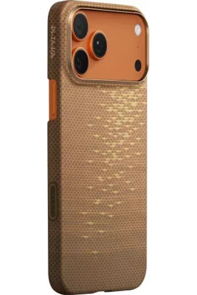 PITAKA Husa de protectie pentru iPhone 17 Pro, Ultra-Slim Golden Glint (PitaTap)
